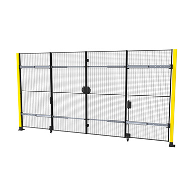 Kombinerad slag- och skjutport