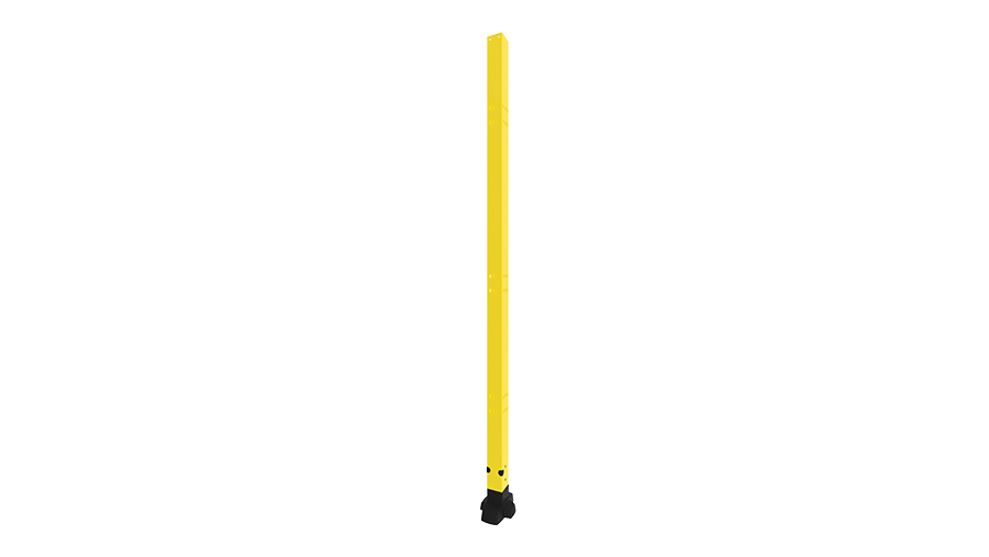 Yellow post for machine guarding X-Guard 70x70mm