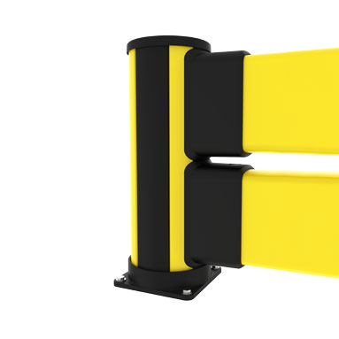 Dubbel påkörningsbarriär låg