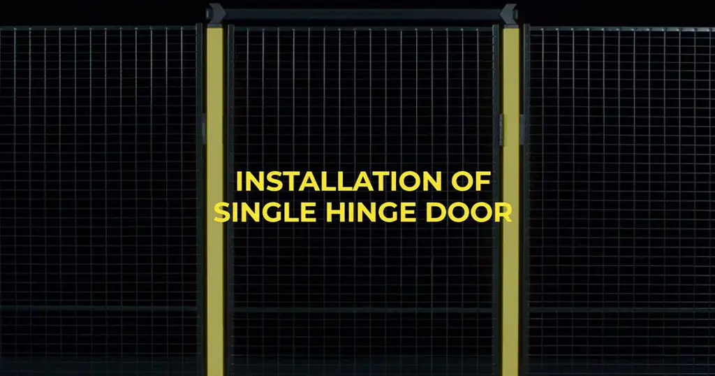 Montera enkel slagport med Axelent