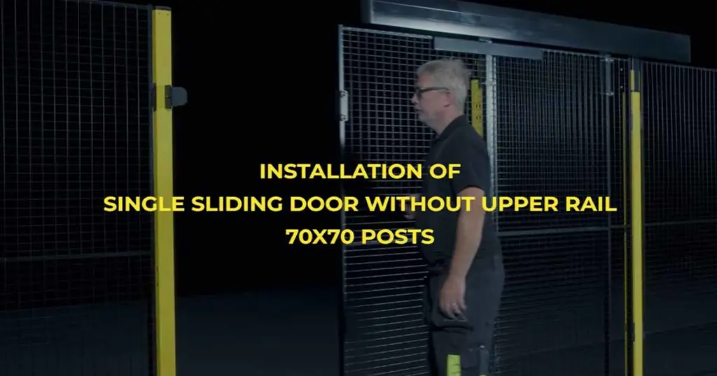 Montera enkel skjutport utan skena med Axelent