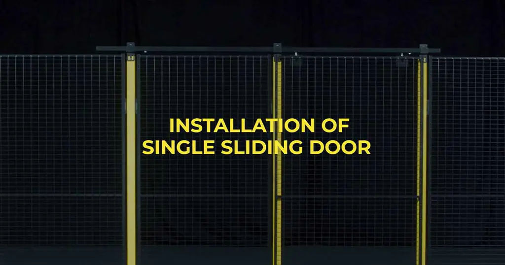 Montera enkel skjutport med Axelent