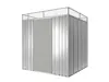 storeroom in sheet metal with mesh top