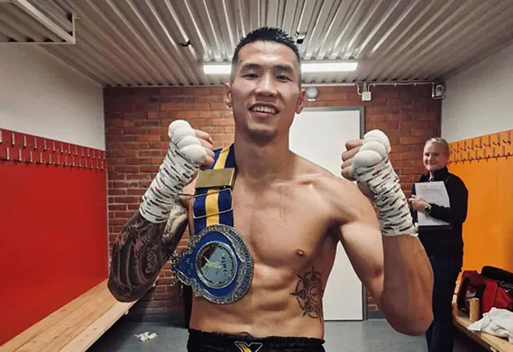 Kenny Hong som Axelent sponsrar har vunnit SM i thaiboxning Kenny Hong som Axelent sponsrar har vunnit SM i thaiboxning