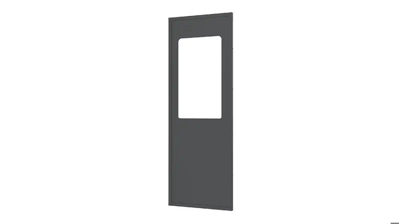 Plåtpanel med fönster